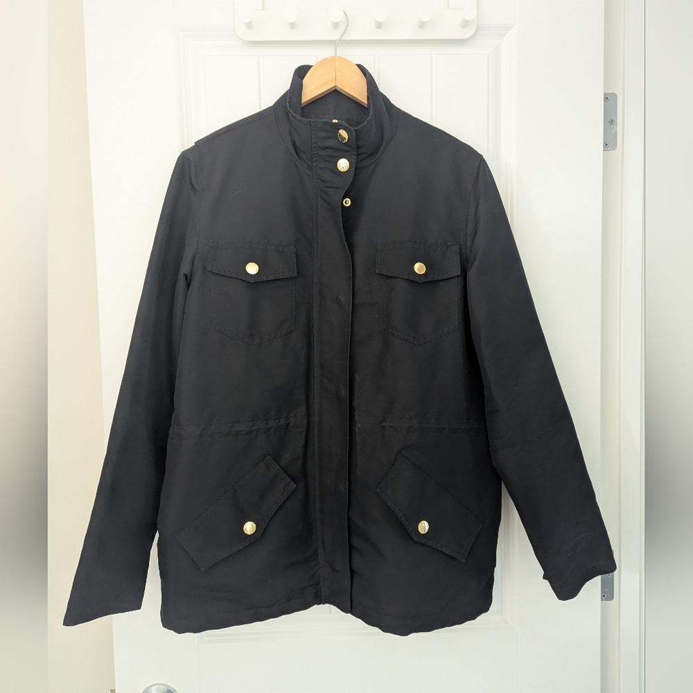 Ralph Lauren Chore Coat Barn Jacket Black Water Repellent Size Large - Picture 4 of 16